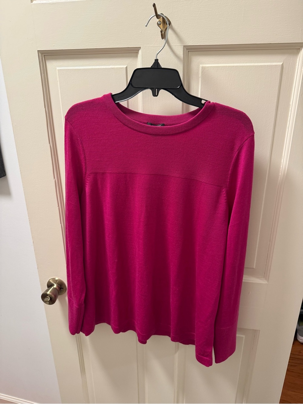 J. Jill Berry Fuchsia Long-Sleeve Crewneck Top